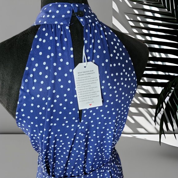 NWT Sexy Halter (S) Strapless Maxi Dress - Picture 4 of 7